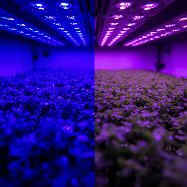 Diferenças Entre Painéis LED UV e Lâmpadas Fluorescentes para Microverdes