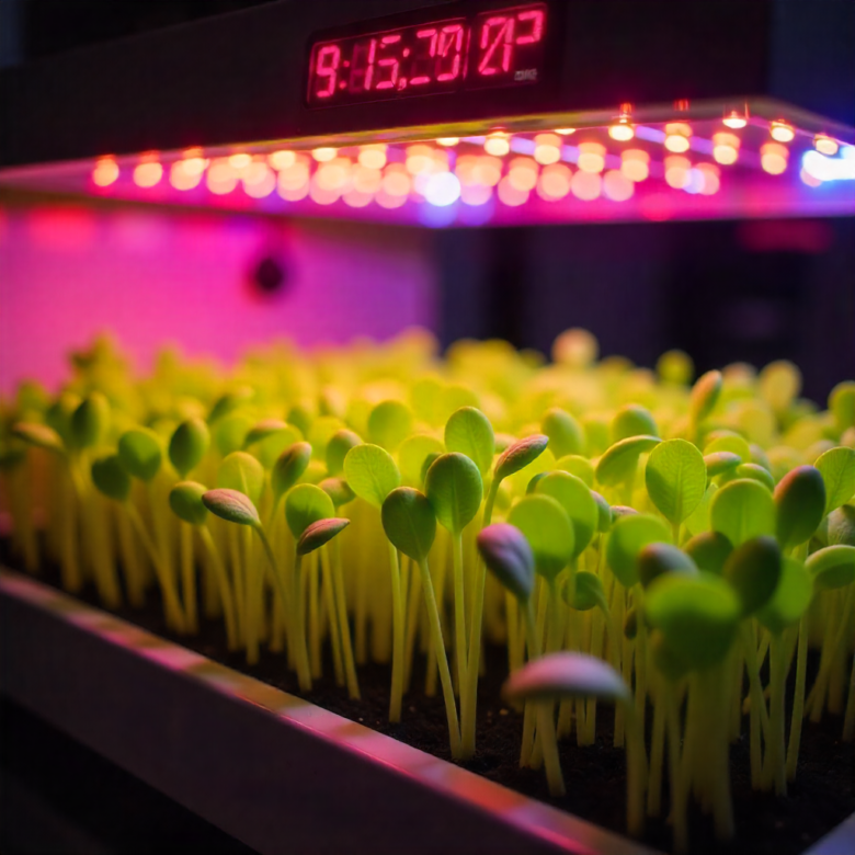 Luz UV com Temporizador Automático: Vale a Pena para Microverdes?